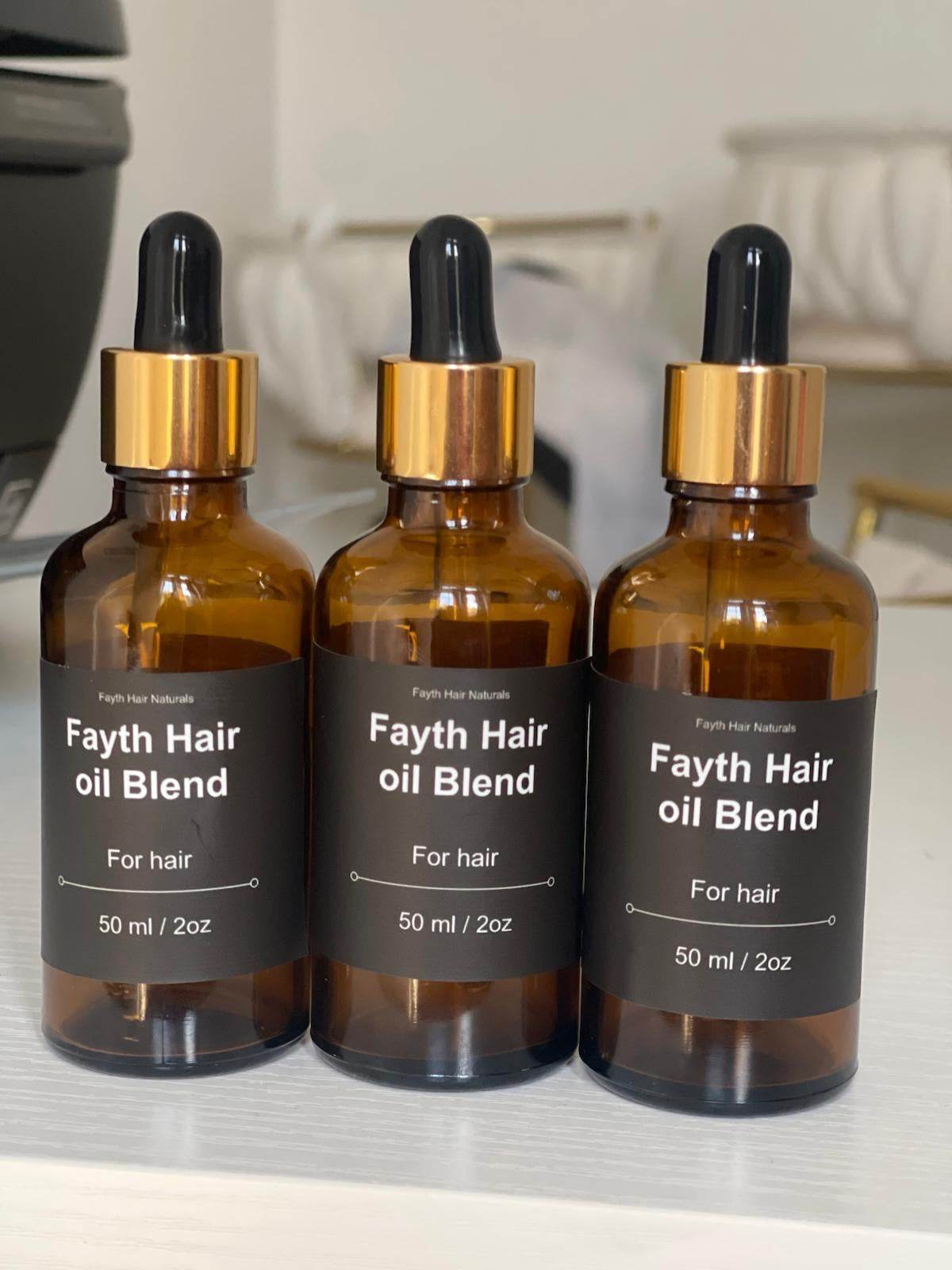 Fayth hair oil blend 3 bottles - faythhairnaturals